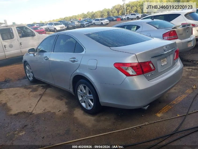 JTHBJ46G192320123 2009 Lexus Es 350