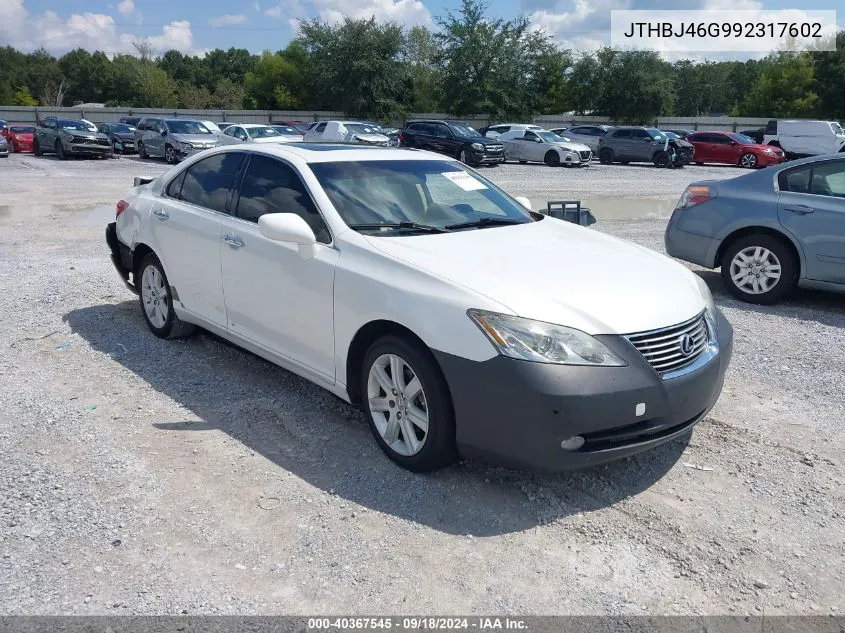 JTHBJ46G992317602 2009 Lexus Es 350