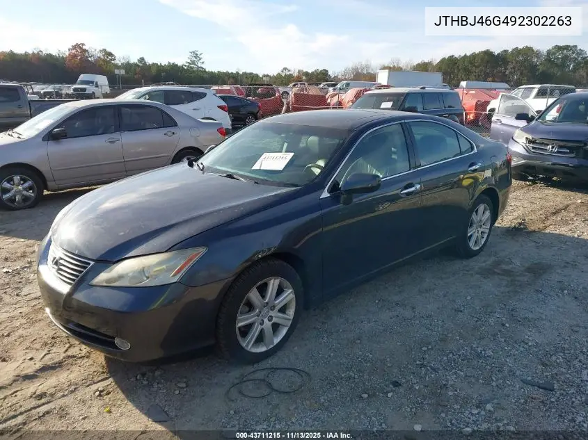 JTHBJ46G492302263 2009 Lexus Es 350