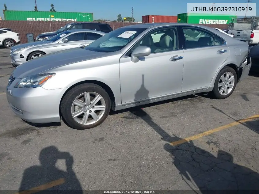 JTHBJ46G392310919 2009 Lexus Es 350
