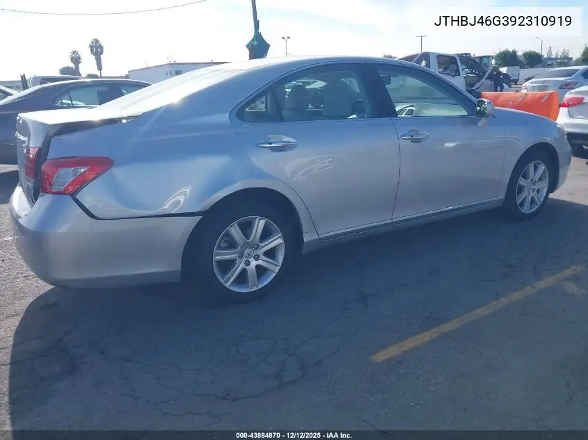 JTHBJ46G392310919 2009 Lexus Es 350