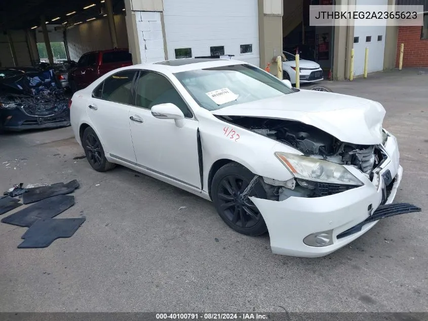 JTHBK1EG2A2365623 2010 Lexus Es 350