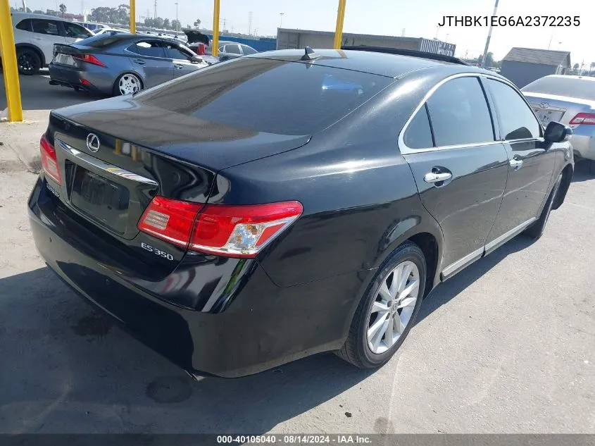 JTHBK1EG6A2372235 2010 Lexus Es 350