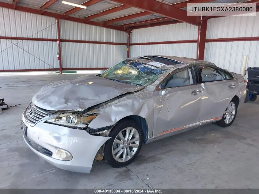 JTHBK1EGXA2380080 2010 Lexus Es 350