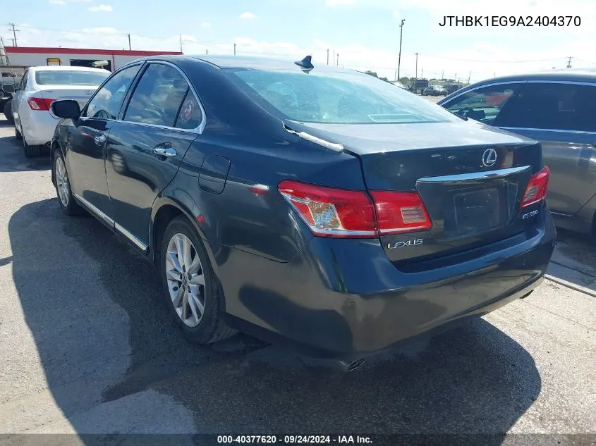 JTHBK1EG9A2404370 2010 Lexus Es 350