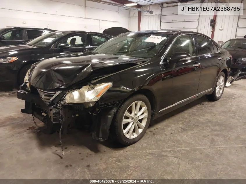 JTHBK1EG7A2388735 2010 Lexus Es 350