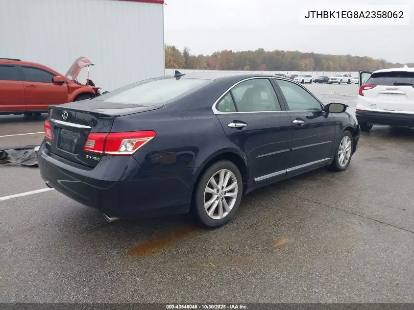 JTHBK1EG8A2358062 2010 Lexus Es 350