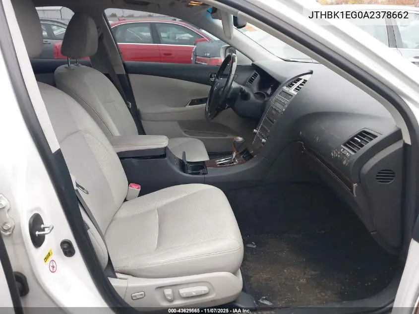 JTHBK1EG0A2378662 2010 Lexus Es 350