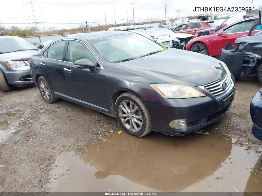 JTHBK1EG4A2359581 2010 Lexus Es 350