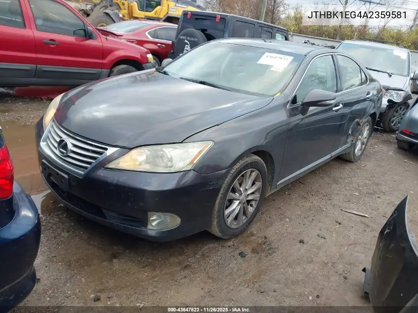 JTHBK1EG4A2359581 2010 Lexus Es 350