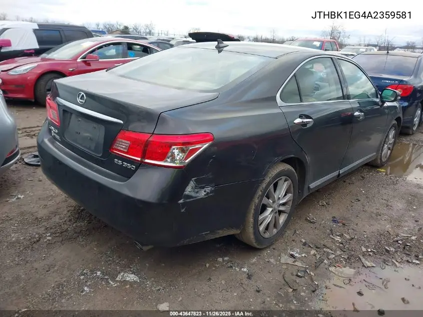 JTHBK1EG4A2359581 2010 Lexus Es 350