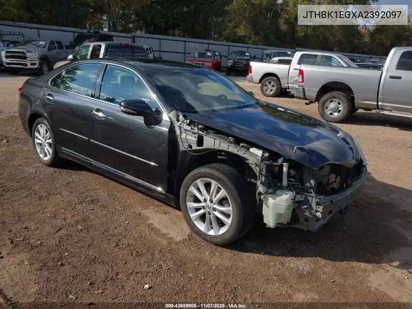 JTHBK1EGXA2392097 2010 Lexus Es 350