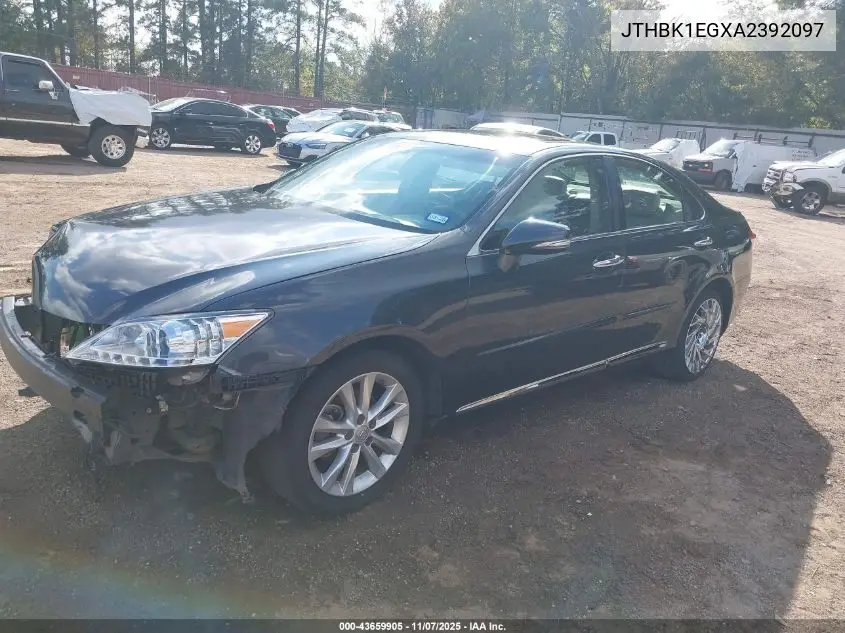 JTHBK1EGXA2392097 2010 Lexus Es 350