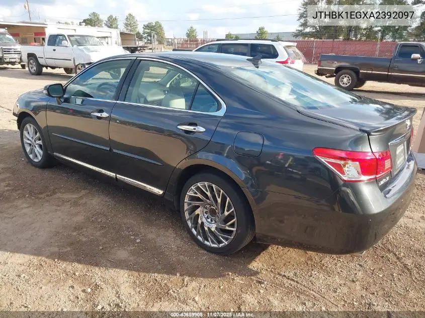 JTHBK1EGXA2392097 2010 Lexus Es 350
