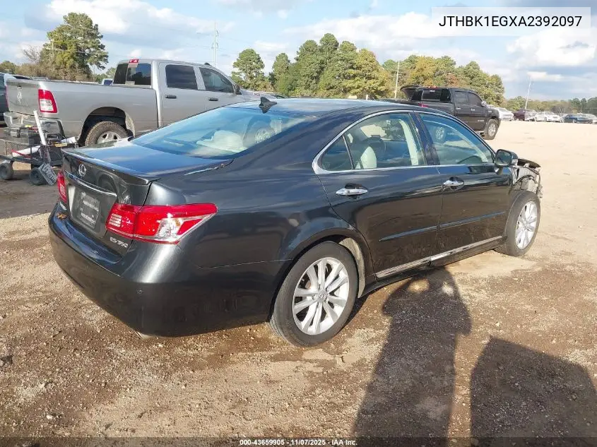 JTHBK1EGXA2392097 2010 Lexus Es 350