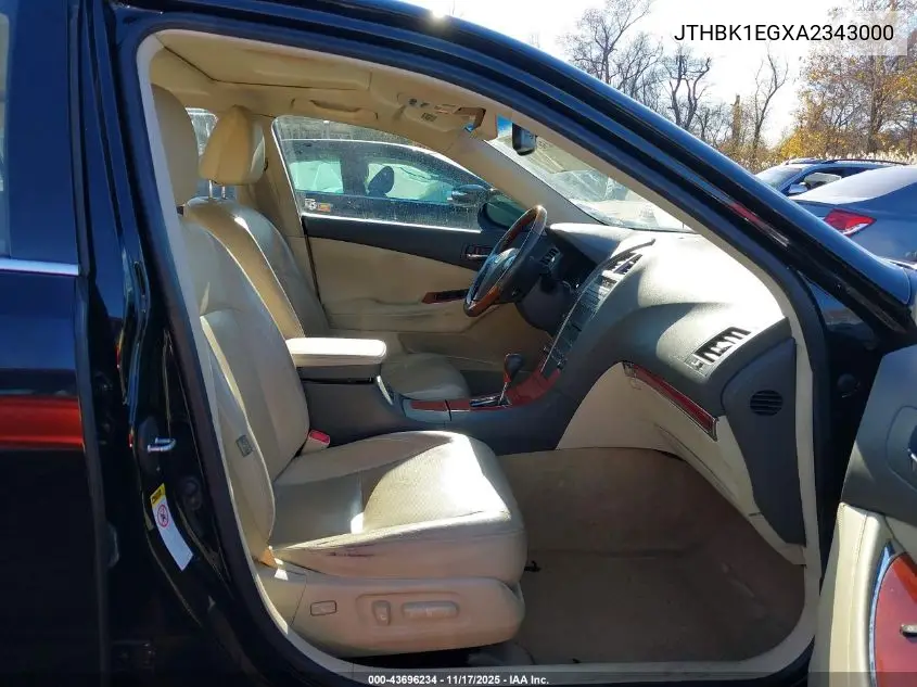 JTHBK1EGXA2343000 2010 Lexus Es 350