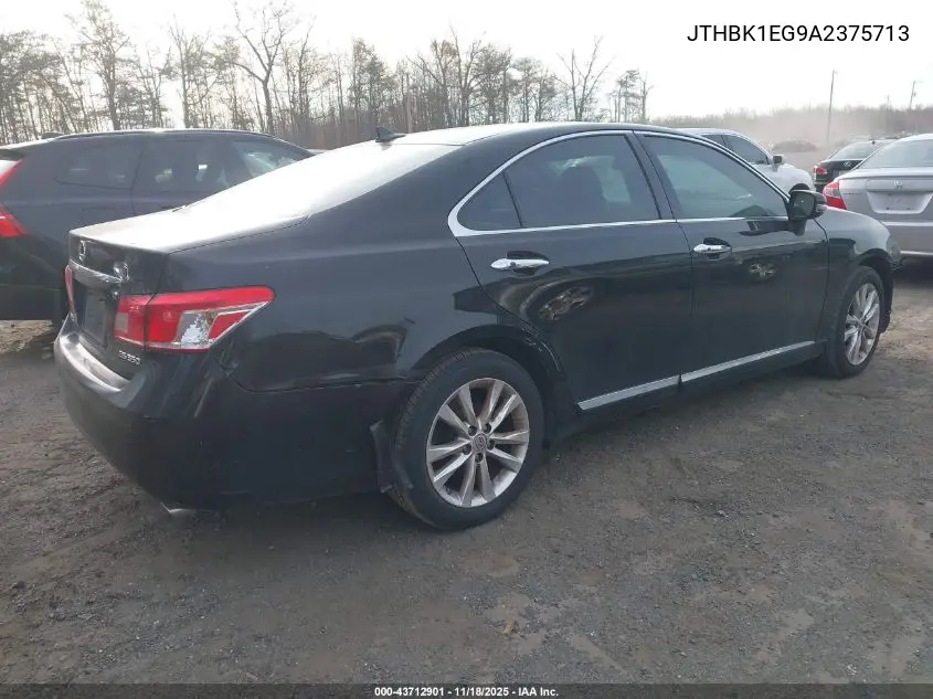 JTHBK1EG9A2375713 2010 Lexus Es 350