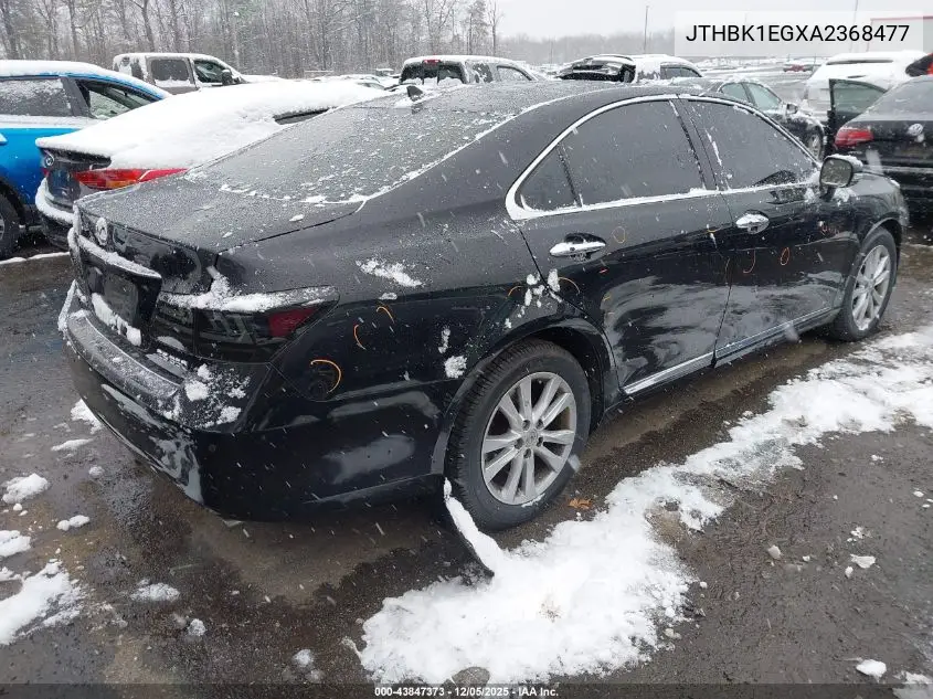 JTHBK1EGXA2368477 2010 Lexus Es 350