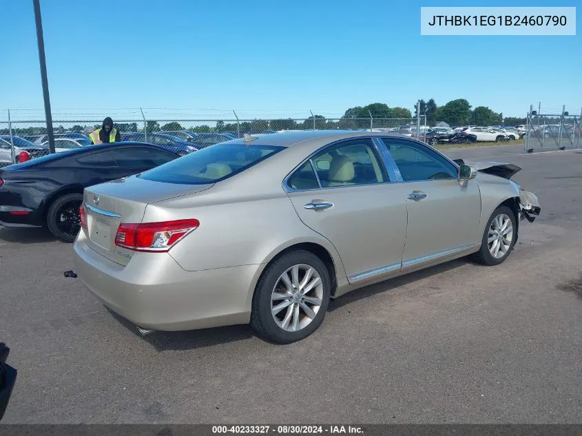 JTHBK1EG1B2460790 2011 Lexus Es 350