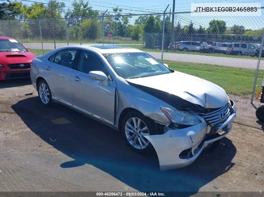 JTHBK1EG0B2465883 2011 Lexus Es 350