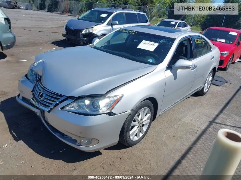 JTHBK1EG0B2465883 2011 Lexus Es 350