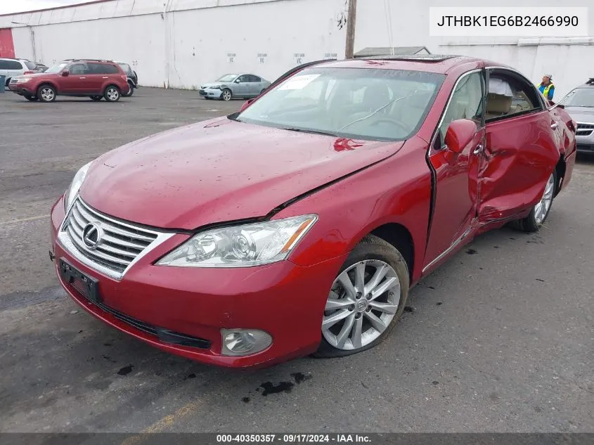 JTHBK1EG6B2466990 2011 Lexus Es 350