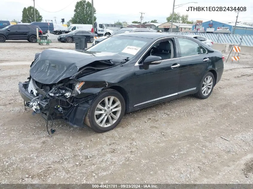 JTHBK1EG2B2434408 2011 Lexus Es 350