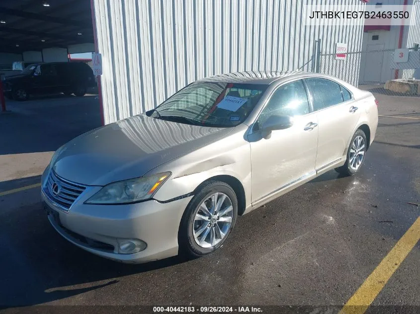 JTHBK1EG7B2463550 2011 Lexus Es 350