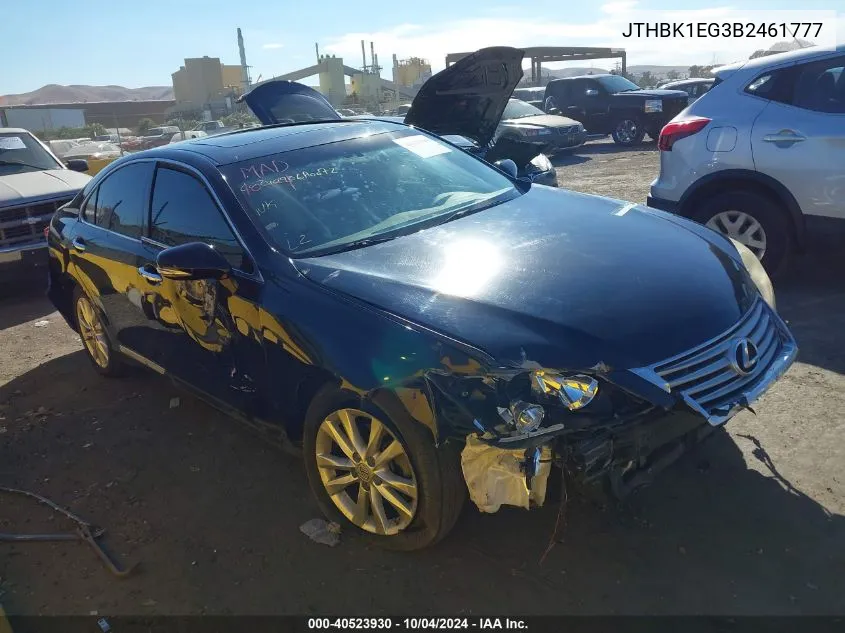 JTHBK1EG3B2461777 2011 Lexus Es 350