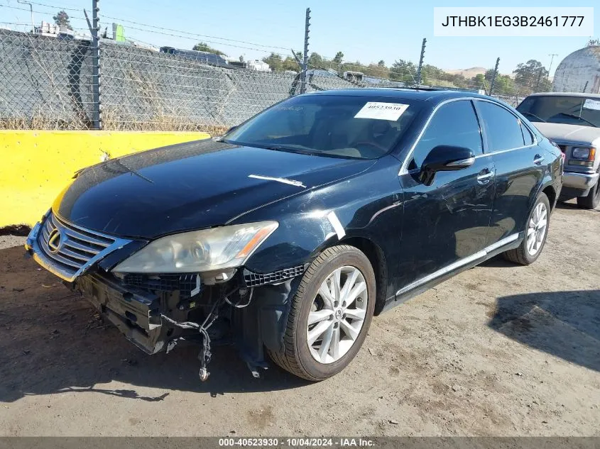 JTHBK1EG3B2461777 2011 Lexus Es 350