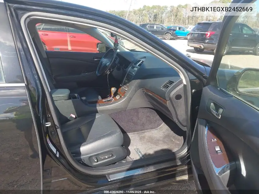 JTHBK1EGXB2452669 2011 Lexus Es 350