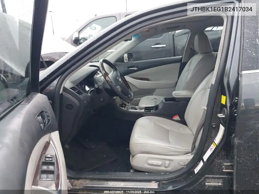 JTHBK1EG1B2417034 2011 Lexus Es 350