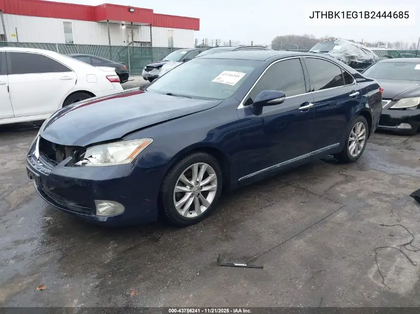 JTHBK1EG1B2444685 2011 Lexus Es 350