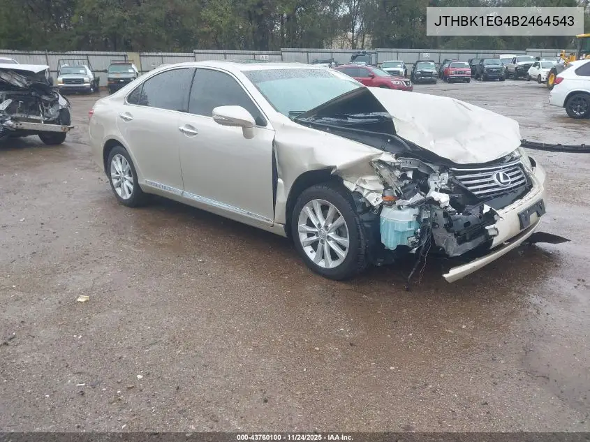 JTHBK1EG4B2464543 2011 Lexus Es 350