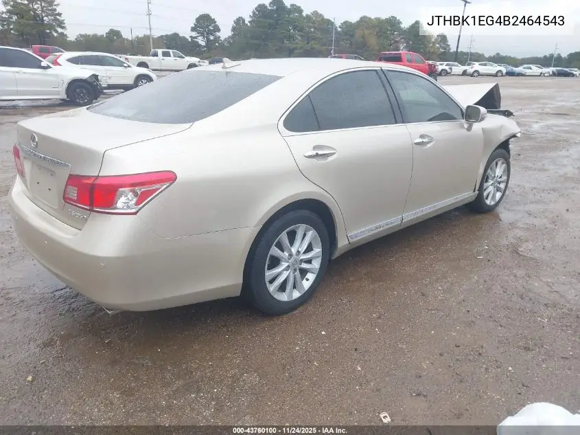JTHBK1EG4B2464543 2011 Lexus Es 350