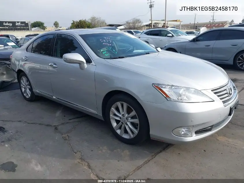 JTHBK1EG5B2458170 2011 Lexus Es 350
