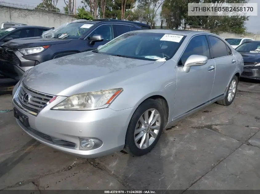 JTHBK1EG5B2458170 2011 Lexus Es 350