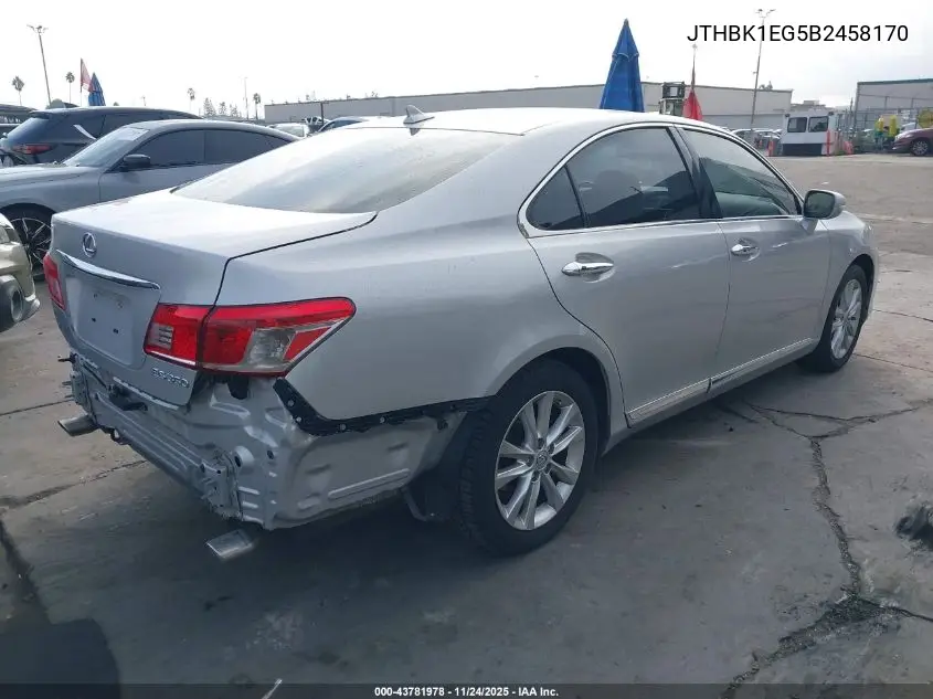 JTHBK1EG5B2458170 2011 Lexus Es 350