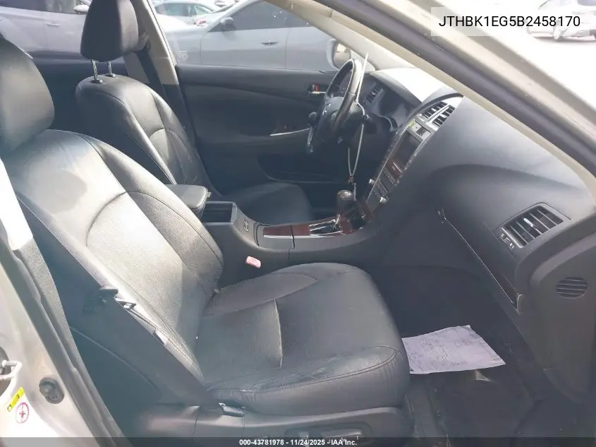 JTHBK1EG5B2458170 2011 Lexus Es 350
