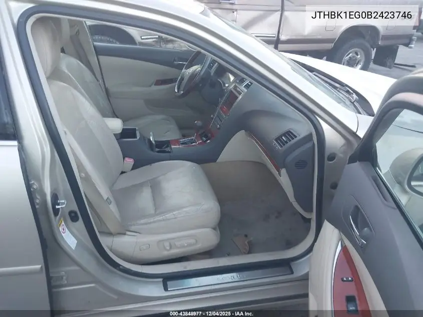 JTHBK1EG0B2423746 2011 Lexus Es 350