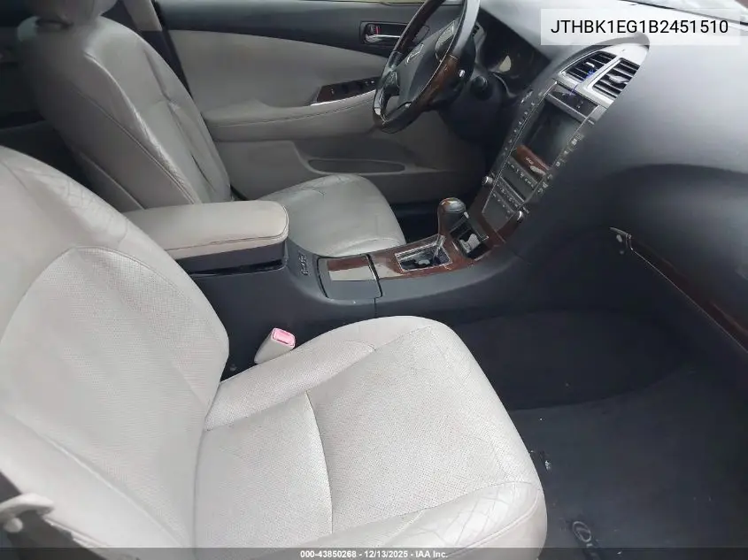 JTHBK1EG1B2451510 2011 Lexus Es 350