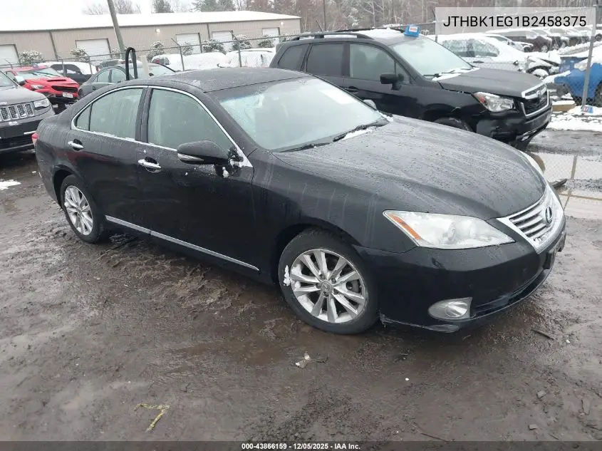 JTHBK1EG1B2458375 2011 Lexus Es 350