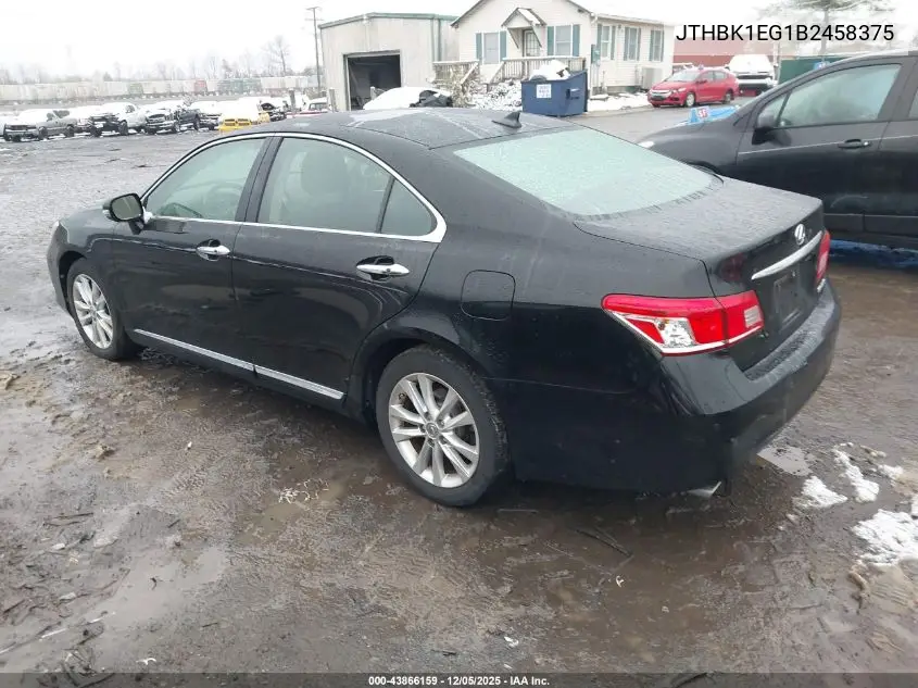 JTHBK1EG1B2458375 2011 Lexus Es 350