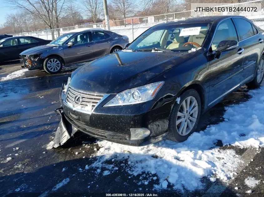 JTHBK1EG1B2444072 2011 Lexus Es 350