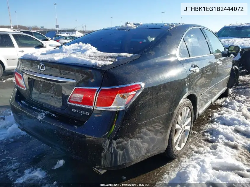 JTHBK1EG1B2444072 2011 Lexus Es 350
