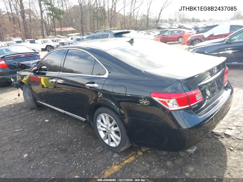 JTHBK1EG8B2437085 2011 Lexus Es 350