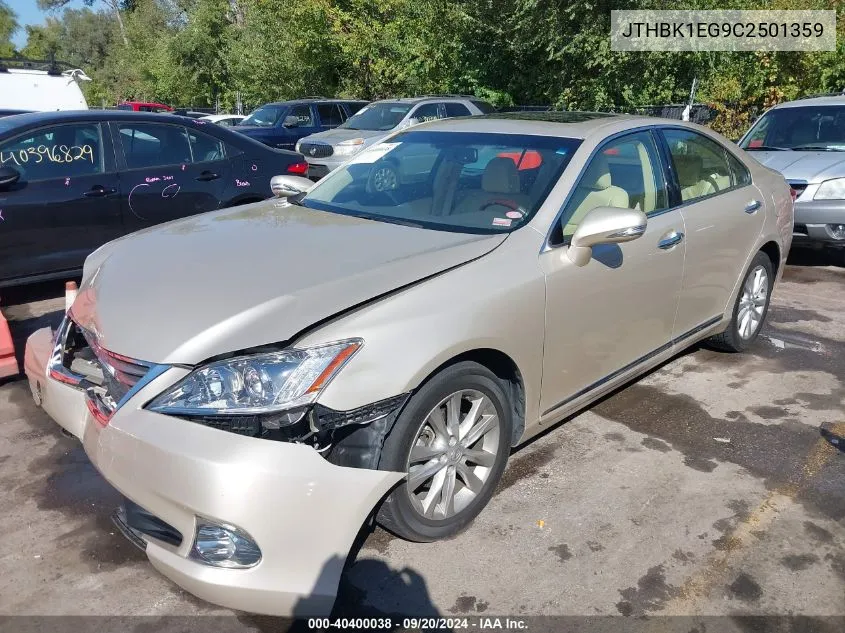 JTHBK1EG9C2501359 2012 Lexus Es 350