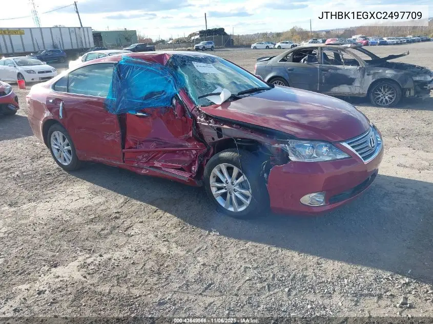 JTHBK1EGXC2497709 2012 Lexus Es 350