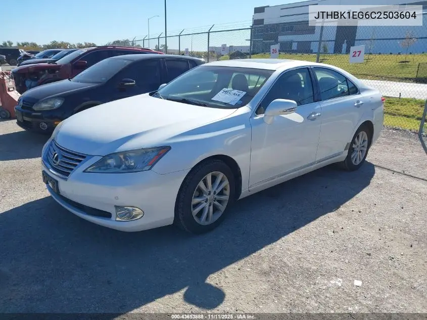 JTHBK1EG6C2503604 2012 Lexus Es 350
