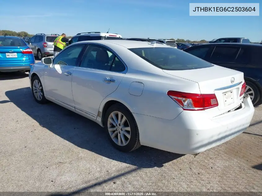 JTHBK1EG6C2503604 2012 Lexus Es 350